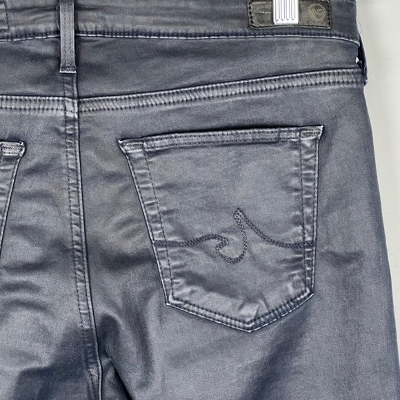 AG Adriano Goldschmied Legging Ankle Skinny Jeans Blue Leatherette size 29 - Picture 9 of 14